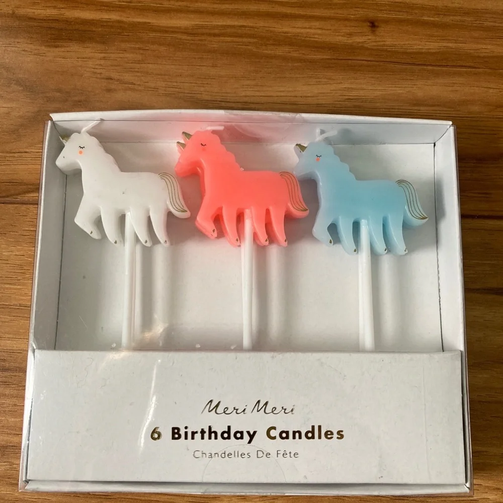 Meri Meri Unicorn Birthday Candles